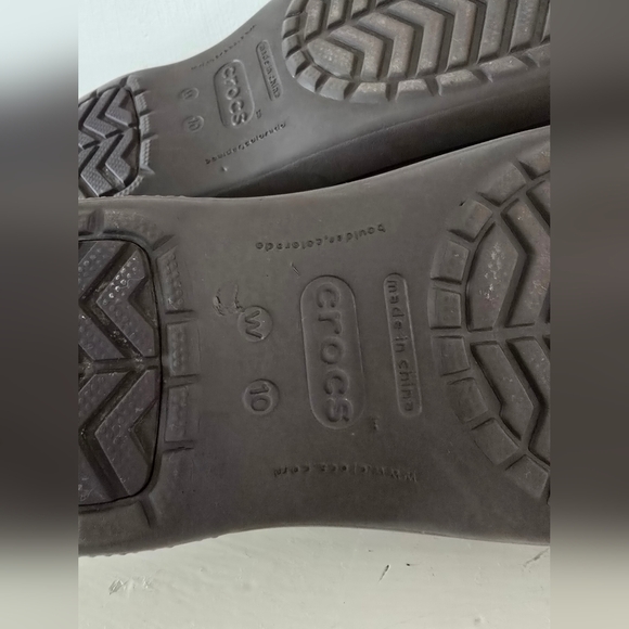 CROCS Neria Clogs Women Argyle Brown Garden Work Casual - Picture 7 of 8